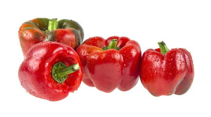 red pepper on isolated white background