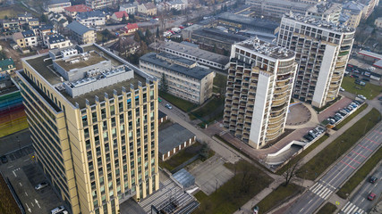 a complex of office buildings