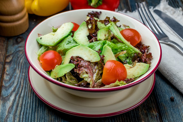 vegetable salad with avocado