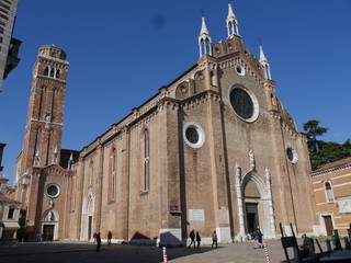 Naklejka premium Venezia - Basilica di Santa Maria Gloriosa dei Frari o comunemente Chiesa dei Frari