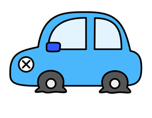 パンクミラー目(青)