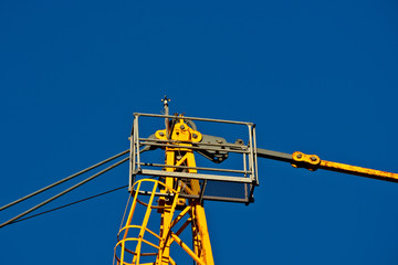 Details of a tower crane