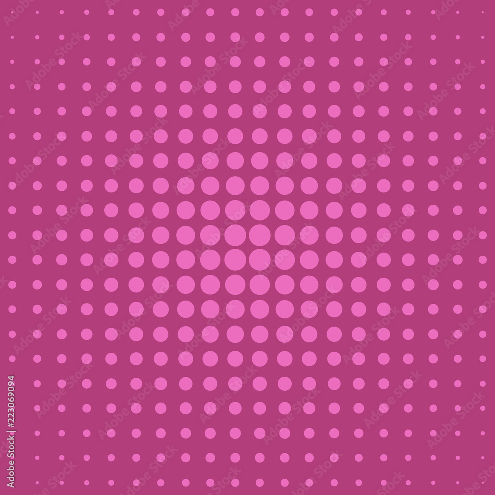 Poster pink retro abstract halftone dotted pattern background design