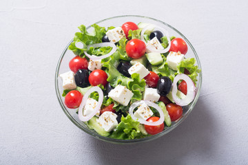 Fresh vegetables greek salad