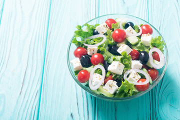 Fresh vegetables greek salad