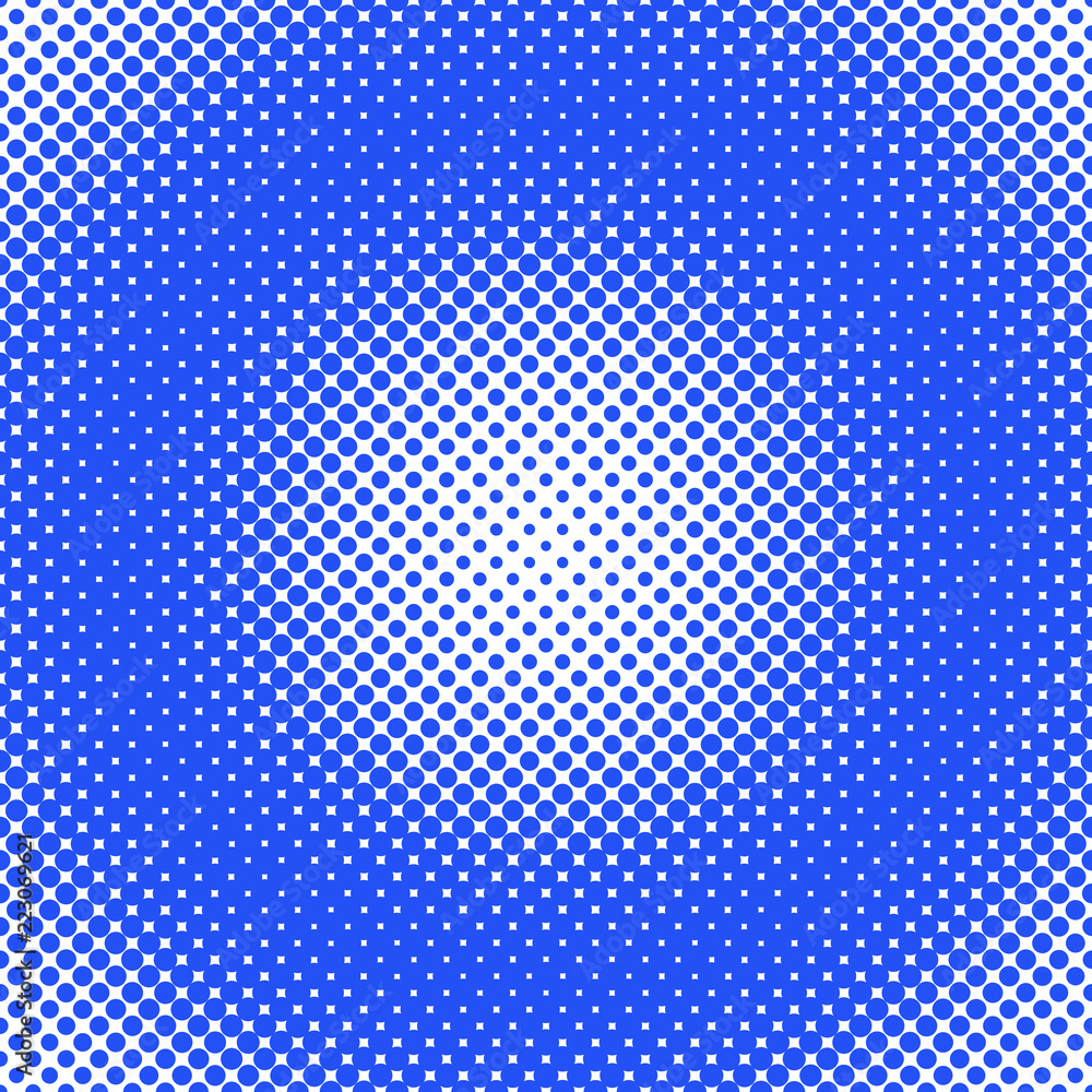 Poster geometrical abstract halftone dot pattern background - vector design from circles