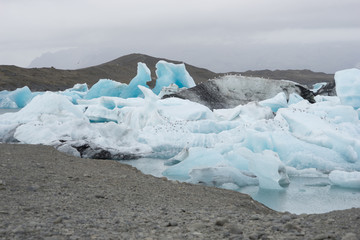 Jökulsárlón Gletscherlagune am Fuß des Vatnajökull, Island