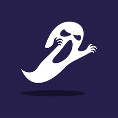 Obraz premium Ghost Halloween Character. vector