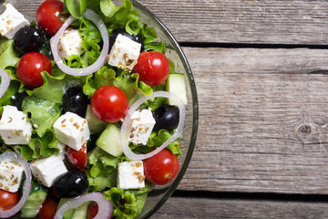 Fresh vegetables greek salad