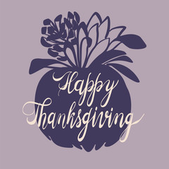 Autumn thanksgiving day concept background. Simple illustration of autumn thanksgiving day vector concept background for web design