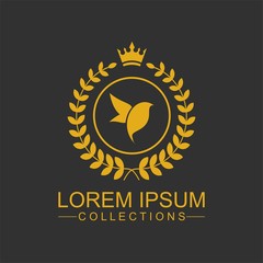 Luxury Bird Logo template in vector for Restaurant, Royalty, Boutique, Cafe, Hotel, Heraldic, Jewelry, Fashion and other vector illustration