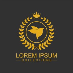 Luxury Bird Logo template in vector for Restaurant, Royalty, Boutique, Cafe, Hotel, Heraldic, Jewelry, Fashion and other vector illustration