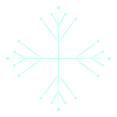 cute blue snowflake