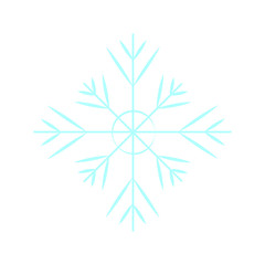 Obraz premium cute blue snowflake