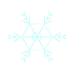 cute blue snowflake