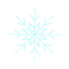 cute blue snowflake
