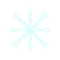 cute blue snowflake