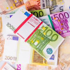 Euro Money. euro cash background.