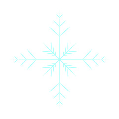 cute blue snowflake