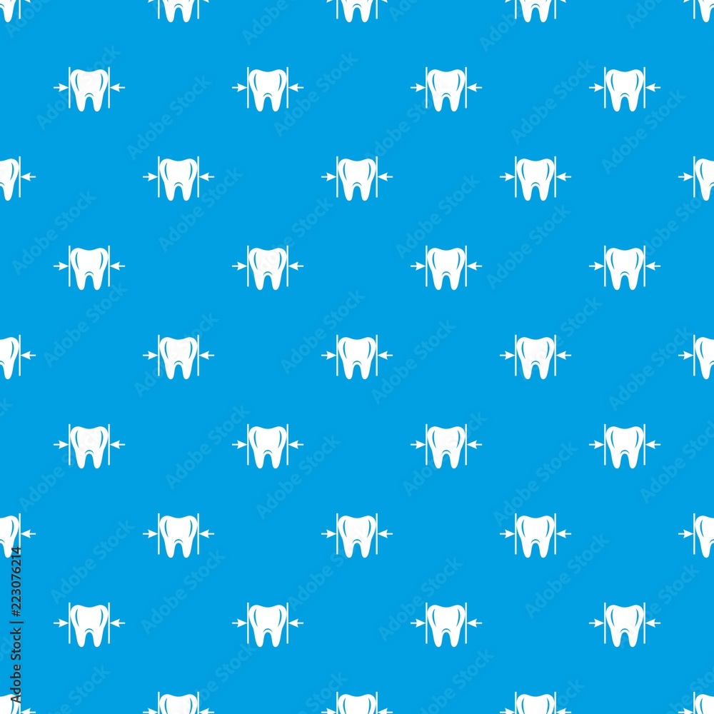 Poster good tooth pattern vector seamless blue repeat for any use