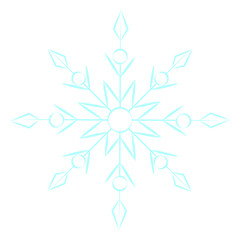 cute blue snowflake