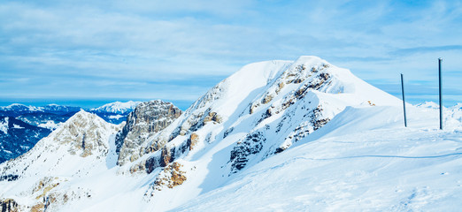 Fototapeta na wymiar Winter landscape in the mountains
