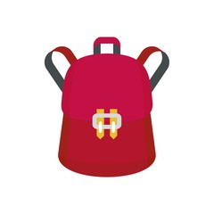 Trendy backpack icon. Flat illustration of trendy backpack vector icon for web design