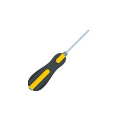 Screwdriver icon. Flat illustration of screwdriver vector icon for web design