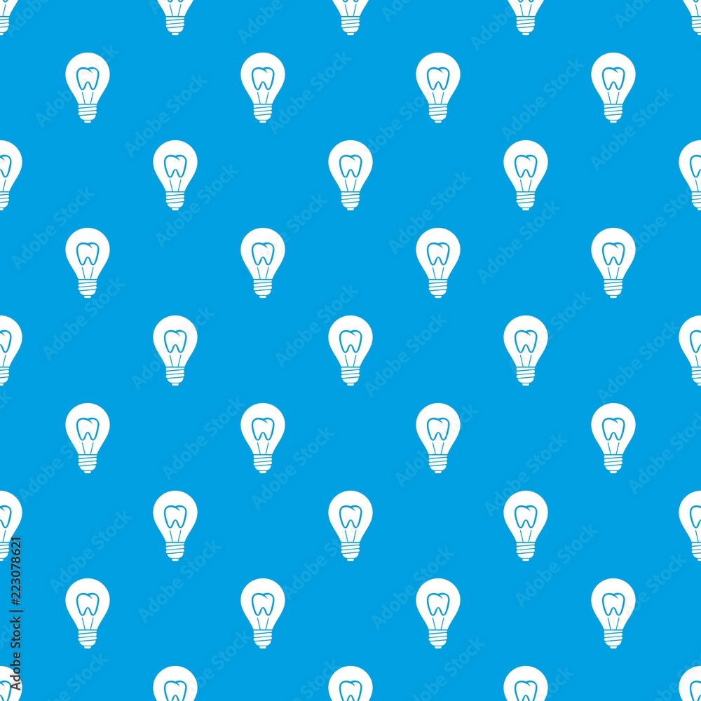 Poster tooth pattern vector seamless blue repeat for any use