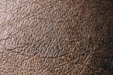 manufacture of leather goods, clothing. brown natural material, seams