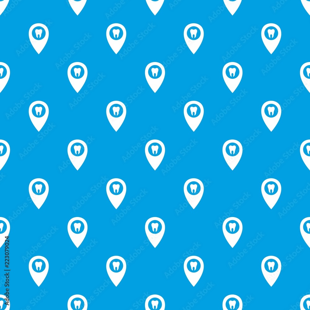 Poster small tooth pattern vector seamless blue repeat for any use