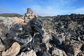 Big Obsidian Flow Trail, Newberry National Volcanic Monument, Oregon