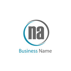 Initial Letter NA Logo Template Design