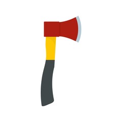 Farm axe icon. Flat illustration of farm axe vector icon for web design