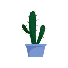 Cactus icon. Flat illustration of cactus vector icon for web design
