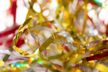 Multicolored shiny Christmas garland