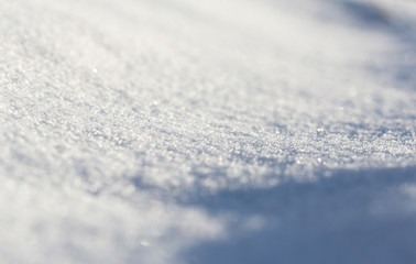 Macro background of snow