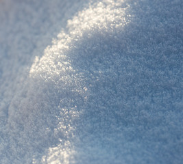 Macro background of snow
