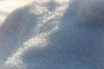 Macro background of snow