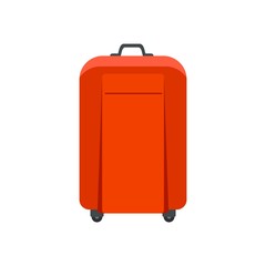 Travel bag icon. Flat illustration of travel bag vector icon for web design