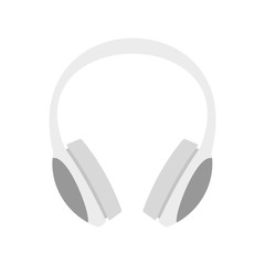 Dj headphones icon. Flat illustration of dj headphones vector icon for web design