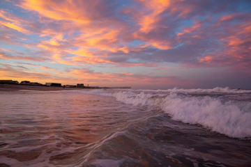 Fototapeta na wymiar Sunset on Wrightsville Beach