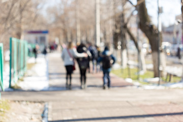 blur pictures, city sidewalk