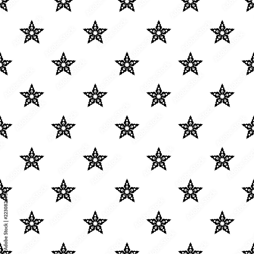 Poster star snowflake icon. simple illustration of star snowflake vector icon for web