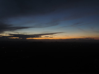 sunset at the mountain