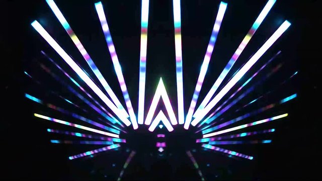 Abstract colorful lights on dark background 
