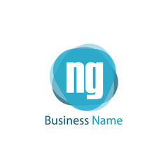 Initial Letter NG Logo Template Design