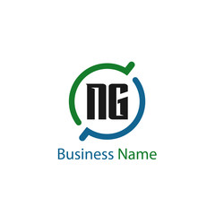 Initial Letter NG Logo Template Design