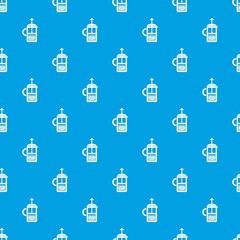 Press kettle pattern vector seamless blue repeat for any use