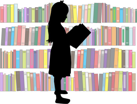recommend clip art: A child with a book.
